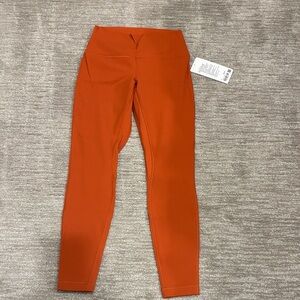 NWT Lululemon align high-rise pant 28 inch inseam size 8. Color is cayenne.